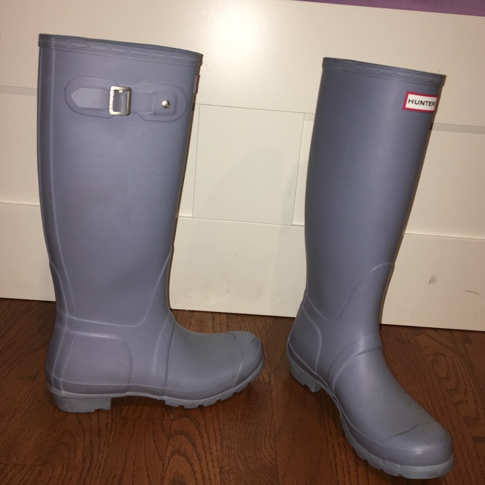 HUNTER TALL RAINBOOTS (pale blue)
